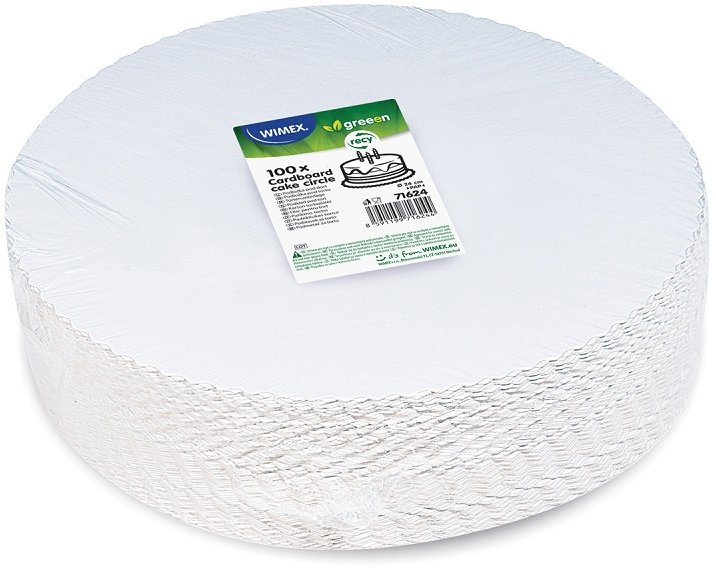 Wimex podložka pod dort průměr 24 cm, bílá - 100 ks