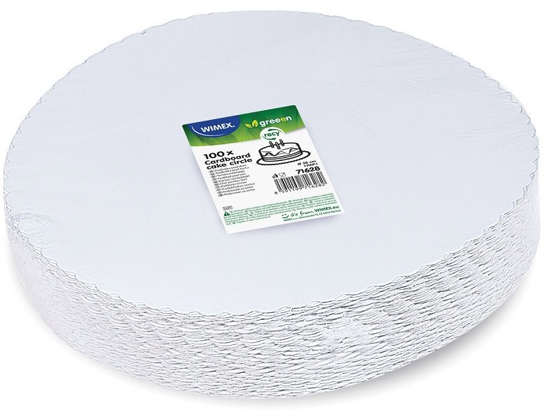 Wimex podložka pod dort průměr 28 cm, bílá - 100 ks