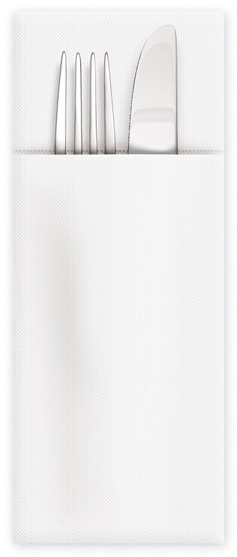 Wimex PREMIUM CutleryStar - 3vrstvé ubrousky 40 × 32 cm, bílé - 50 ks