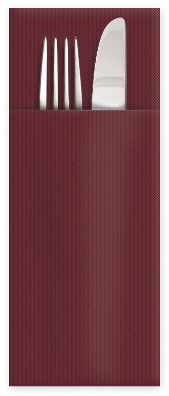 Wimex PREMIUM CutleryStar - 3vrstvé ubrousky 40 × 32 cm, bordó - 50 ks