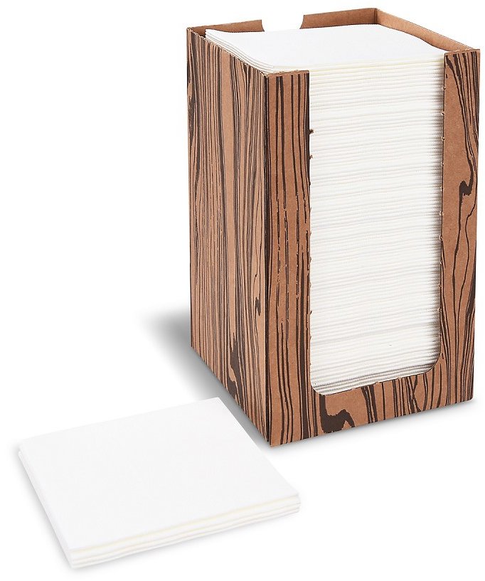 Wimex PREMIUM - ubrousky v boxu 20 × 20 cm, bílé - 100 ks