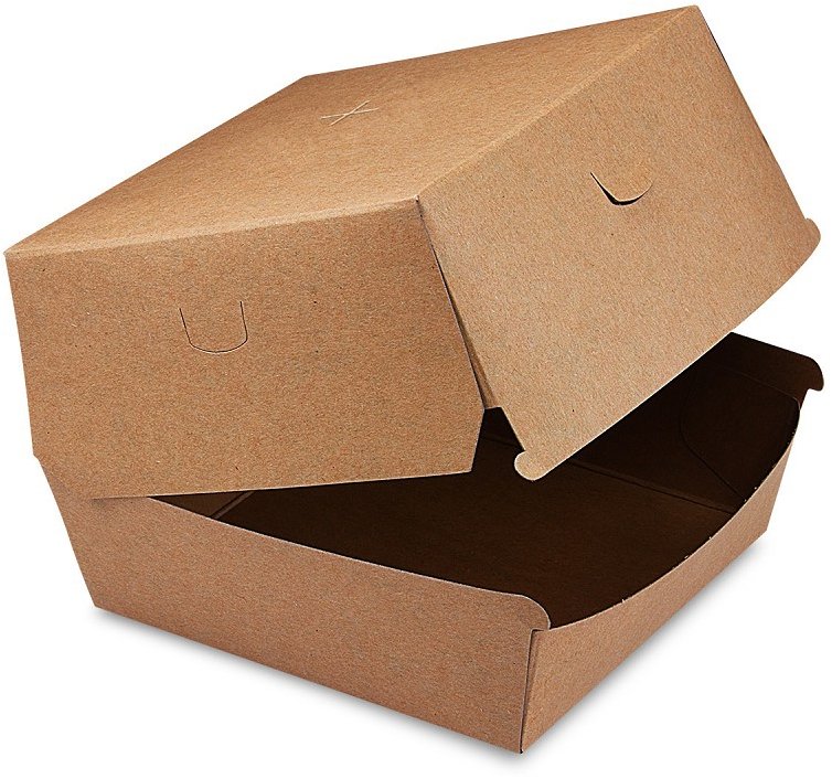 Wimex Nepromastitelný burger box 135 × 135 × 100 mm, kraft - 50 ks