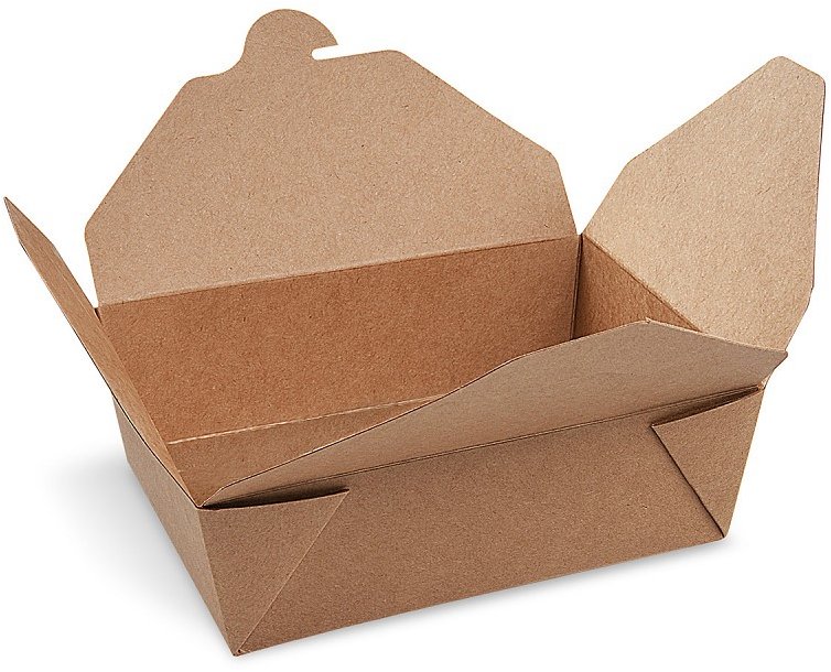 Wimex Nepromastitelný food box M, 1000 ml, 150 × 120 × 48 mm, kraft - 50 ks