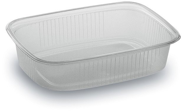 Wimex Plastová miska 125 ml, 108 × 81 mm, průhledná, hranatá - 100 ks