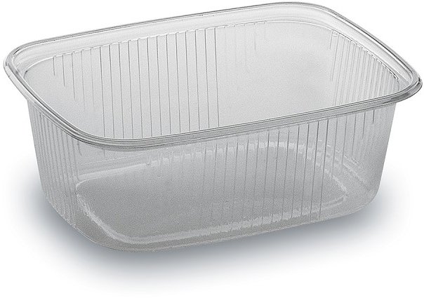 Wimex Plastová miska 200 ml, 108 × 81 mm, průhledná, hranatá - 100 ks