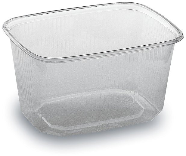 Wimex Plastová miska 300 ml, 108 × 81 mm, průhledná, hranatá - 100 ks
