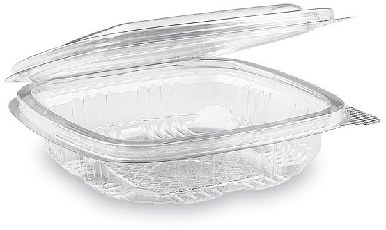 Wimex Plastová miska s víčkem 125 ml, hranatá - 50 ks