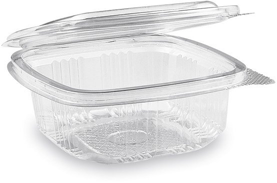Wimex Plastová miska s víčkem 250 ml, hranatá - 50 ks