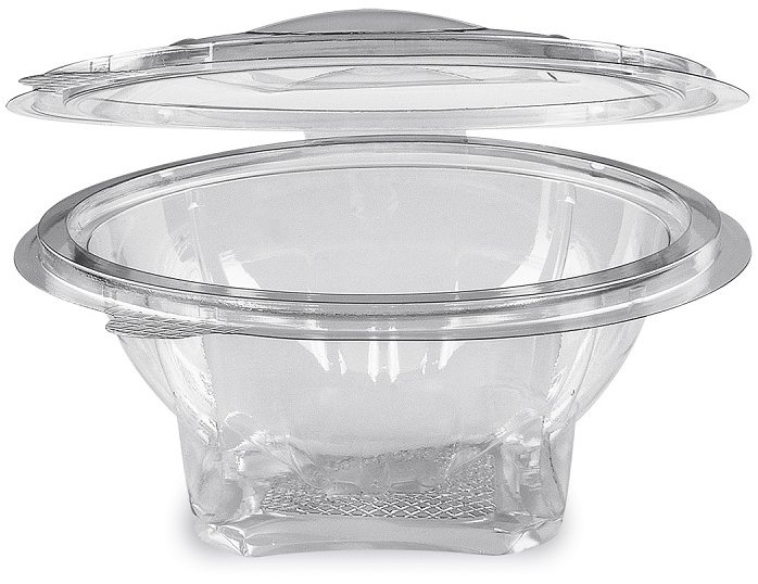 Wimex Plastová miska s víčkem 500 ml, kulatá - 50 ks