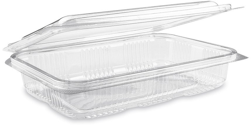 Wimex Plastová vanička s víčkem 800 ml, hranatá - 50 ks