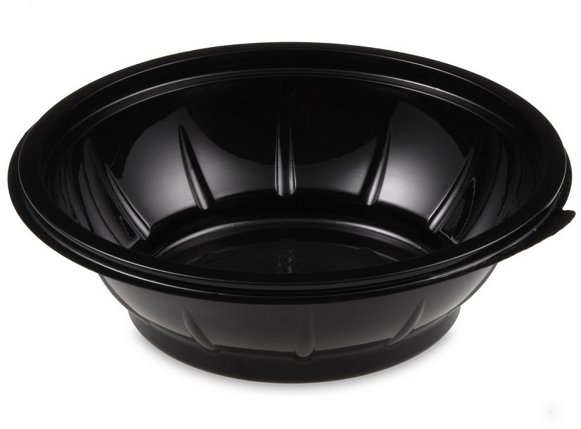Wimex Salátová miska 500 ml, průměr 176 mm, černá - 50 ks