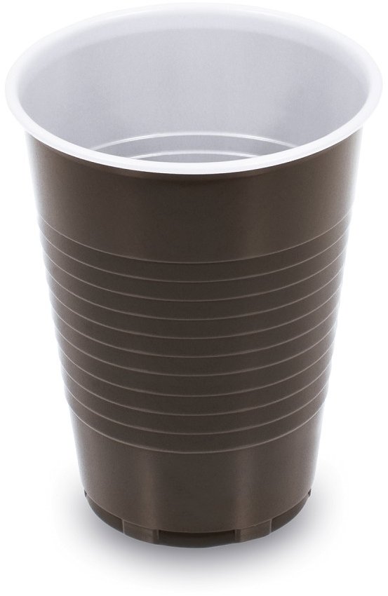 Wimex Kávový kelímek 180 ml, průměr 70 mm, hnědo-bílý - 100 ks