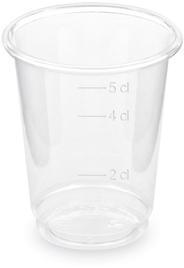 Wimex Plastový kelímek štamprle 2 cl/4 cl/5 cl, průměr 48 mm - 40 ks
