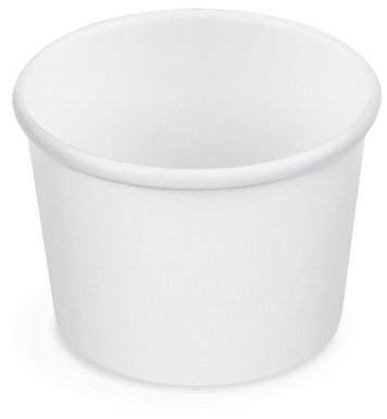Wimex papírová miska na zmrzlinu 125 ml, průměr 75 mm, bílá - 50 ks