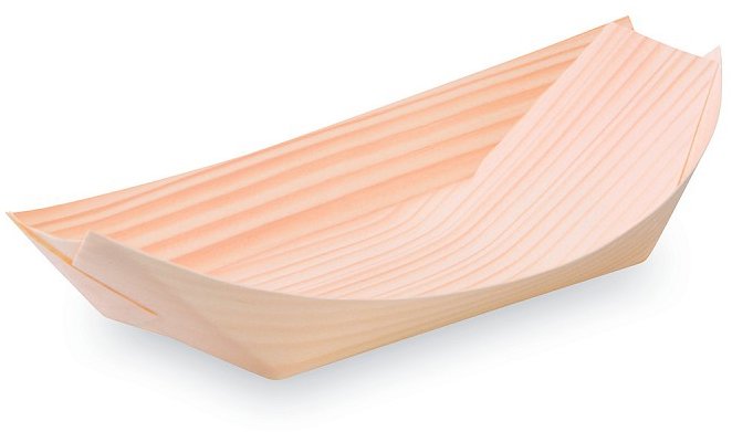 Wimex Dřevěná fingerfood miska lodička 16,5 × 8,5 cm - 100 ks