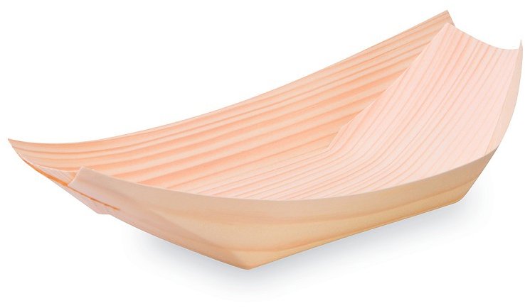 Wimex Dřevěná fingerfood miska lodička 18 × 10,5 cm - 100 ks