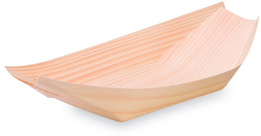 Wimex Dřevěná fingerfood miska lodička 21,5 × 11 cm - 100 ks