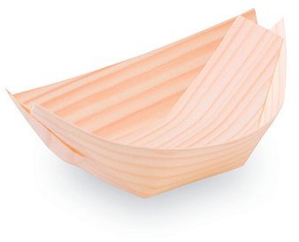 Wimex Dřevěná fingerfood miska lodička 8 × 5,5 cm - 100 ks