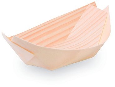Wimex Dřevěná fingerfood miska lodička 9 × 6 cm - 100 ks