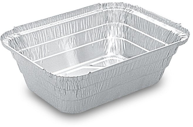 Wimex Hliníková mísa na těstoviny 940 ml, 202 × 137 × 59 mm, hranatá - 100 ks