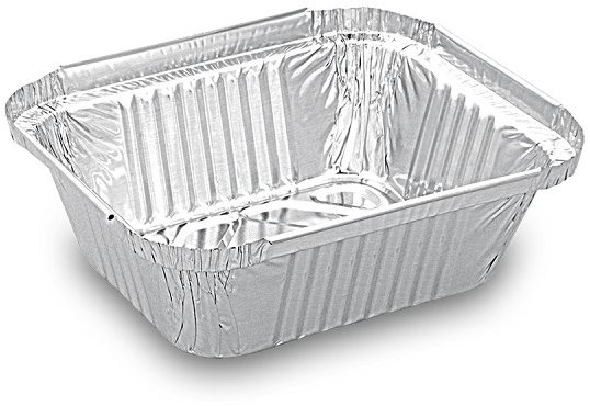 Wimex Hliníková miska 470 ml, 149 × 123 × 47 mm, hranatá - 100 ks