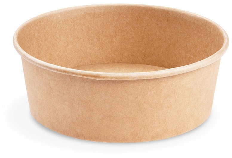Wimex Papírová miska 1300 ml, průměr 185 mm, kraft - 50 ks