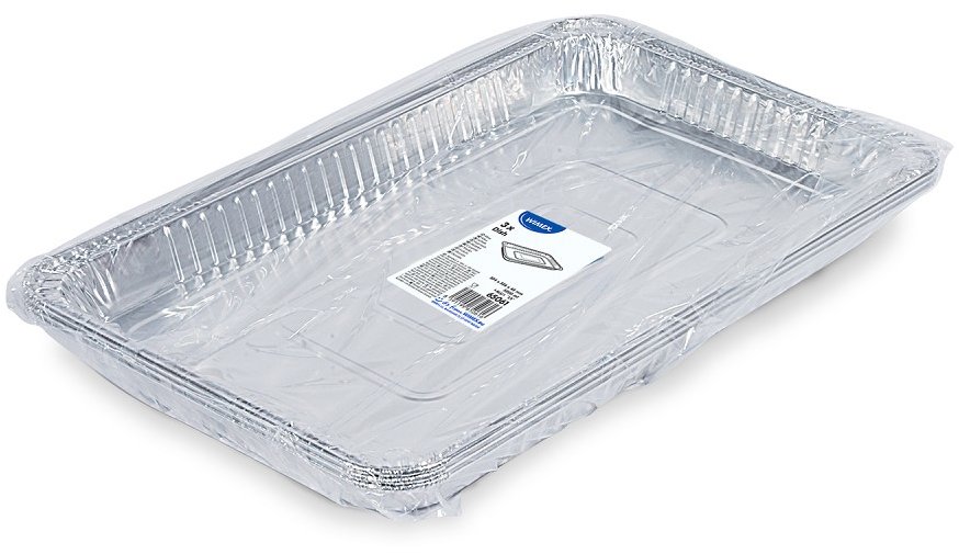 Wimex Gastro GN 1/1 Hliníková mísa 5200 ml, 524 × 326 × 45 mm, hranatá - 3 ks