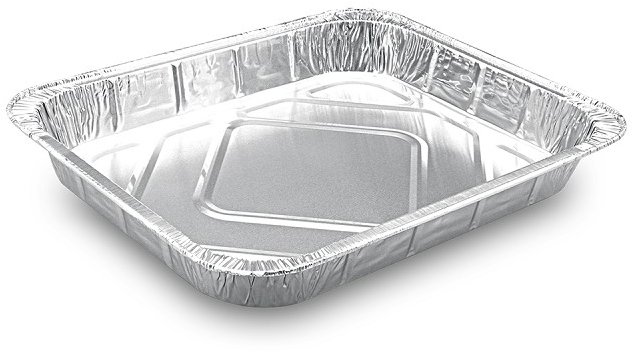 Wimex Gastro GN 1/2 Hliníková mísa 2450 ml, 326 × 262 × 40 mm, hranatá - 100 ks