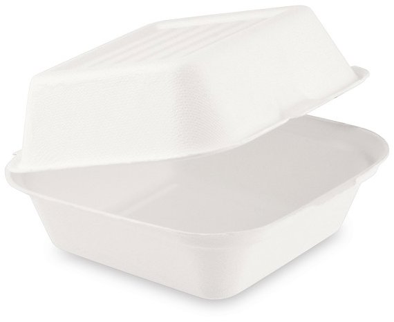Wimex burger box z cukrové třtiny 152 × 150 × 78 mm - 50 ks