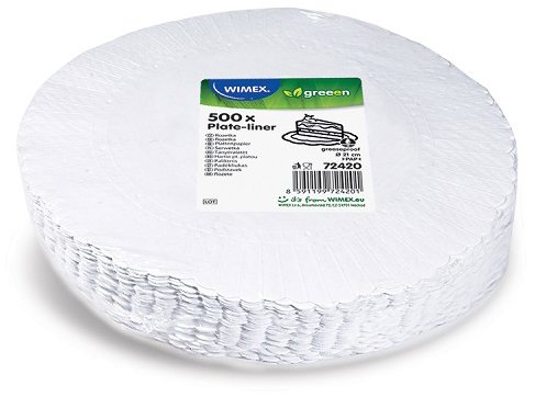 Wimex Papírová rozetka průměr 21 cm, bílá, 500 ks