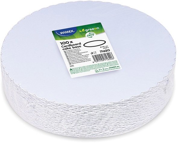 Wimex Podložka pod dort průměr 20 cm, bílá, 100 ks