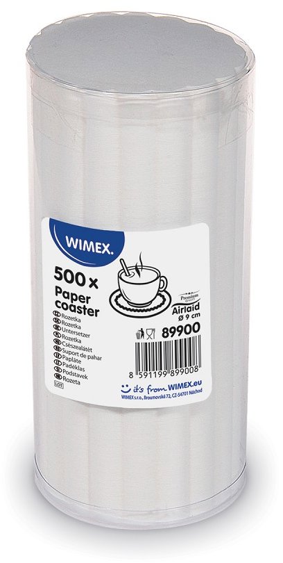 Wimex Premium papírová rozetka průměr 9 cm, bílá, 500 ks