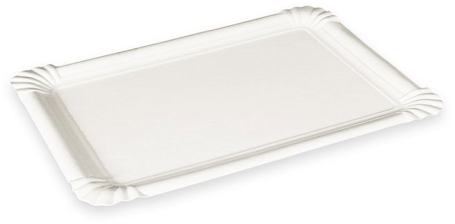 Wimex Papírový tácek 3, 10 × 16 cm, bílý - 250 ks