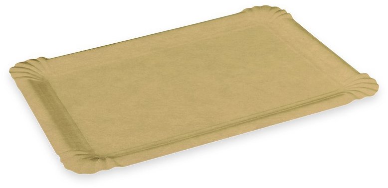 Wimex papírový tácek `4`, 13 × 20 cm, nepromastitelný, bílý - 250 ks