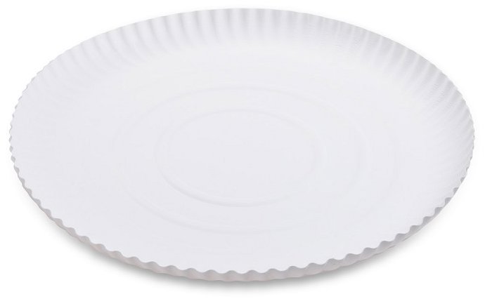 Wimex papírový talíř průměr 26 cm, hluboký, bílý - 50 ks