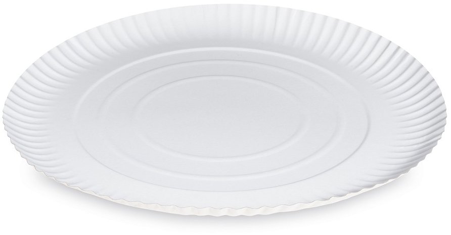 Wimex papírový talíř průměr 32 cm, hluboký, bílý - 50 ks