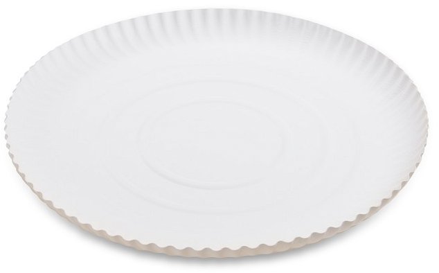 Wimex Papírový talíř průměr 24 cm, hluboký, bílý - 50 ks