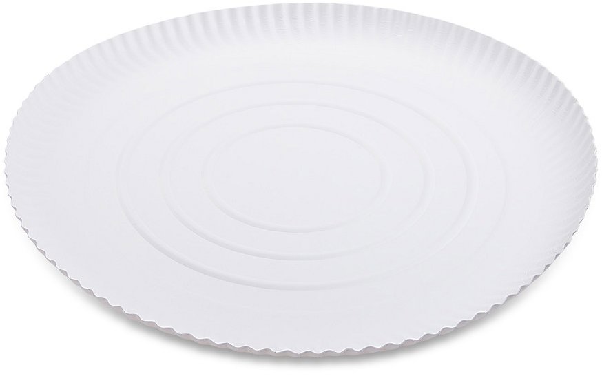 Wimex Papírový talíř průměr 34 cm, hluboký, bílý - 50 ks