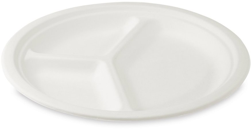 Wimex Talíř z cukrové třtiny průměr 26 cm, 3dílný - 50 ks