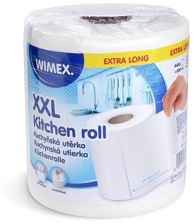 Wimex Kuchyňská papírová utěrka XXL, 2vrstvá, návin 100 m