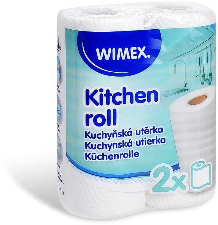 Wimex Kuchyňská papírová utěrka, 2vrstvá, návin 11 m 2 ks