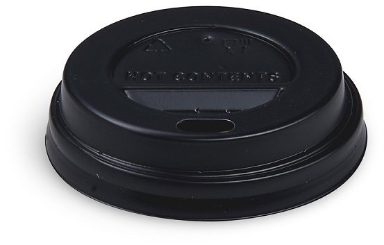 Wimex Víčko pro kelímek, vypouklé, průměr 62 mm, černé - 50 ks