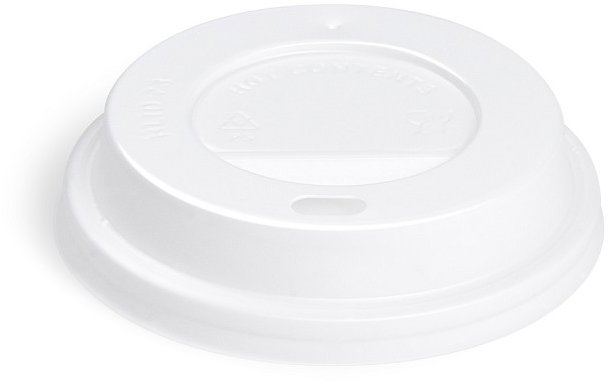 Wimex Víčko pro kelímek, vypouklé, průměr 73 mm, bílé - 100 ks