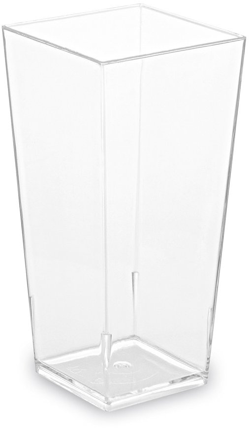 Wimex fingerfood kelímek krystal 85 ml, 40 × 40 × 82 mm, hranatý - 40 ks
