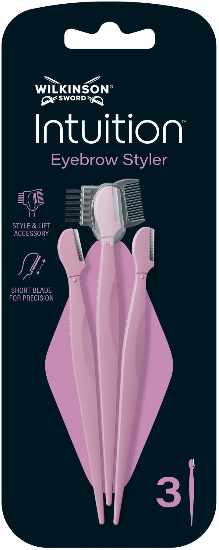 WILKINSON Intuition Eyebrow Styler na úpravu obočí 3 ks