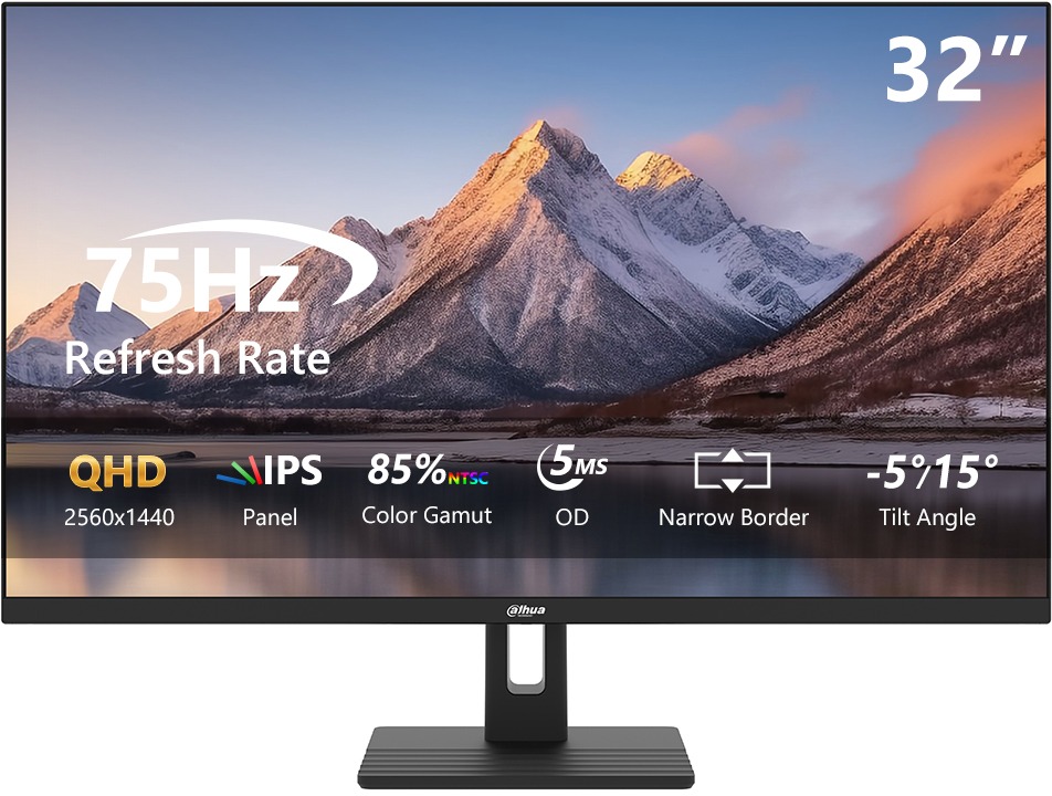 Monitor 32" Dahua LM32-C301B s moderním designem