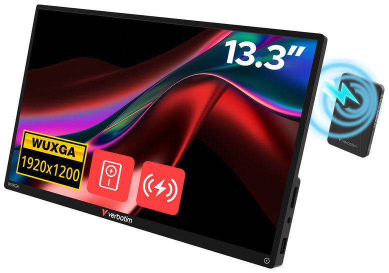 13,3" VERBATIM PMT-13,3 ALU FRAME TOUCH s magnetickou powerbankou