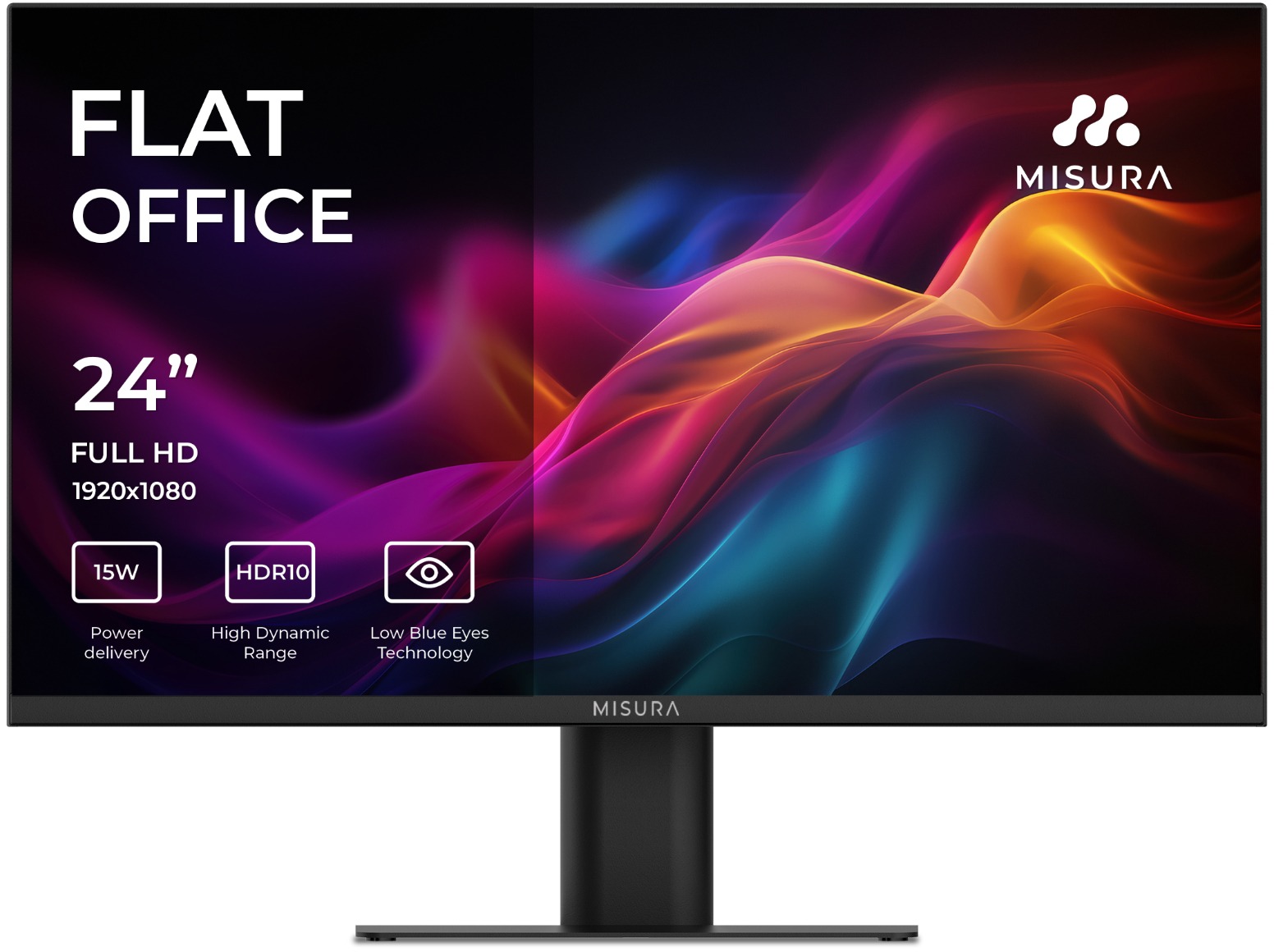 Monitor MISURA GW24DFI 24 palců s IPS panelem