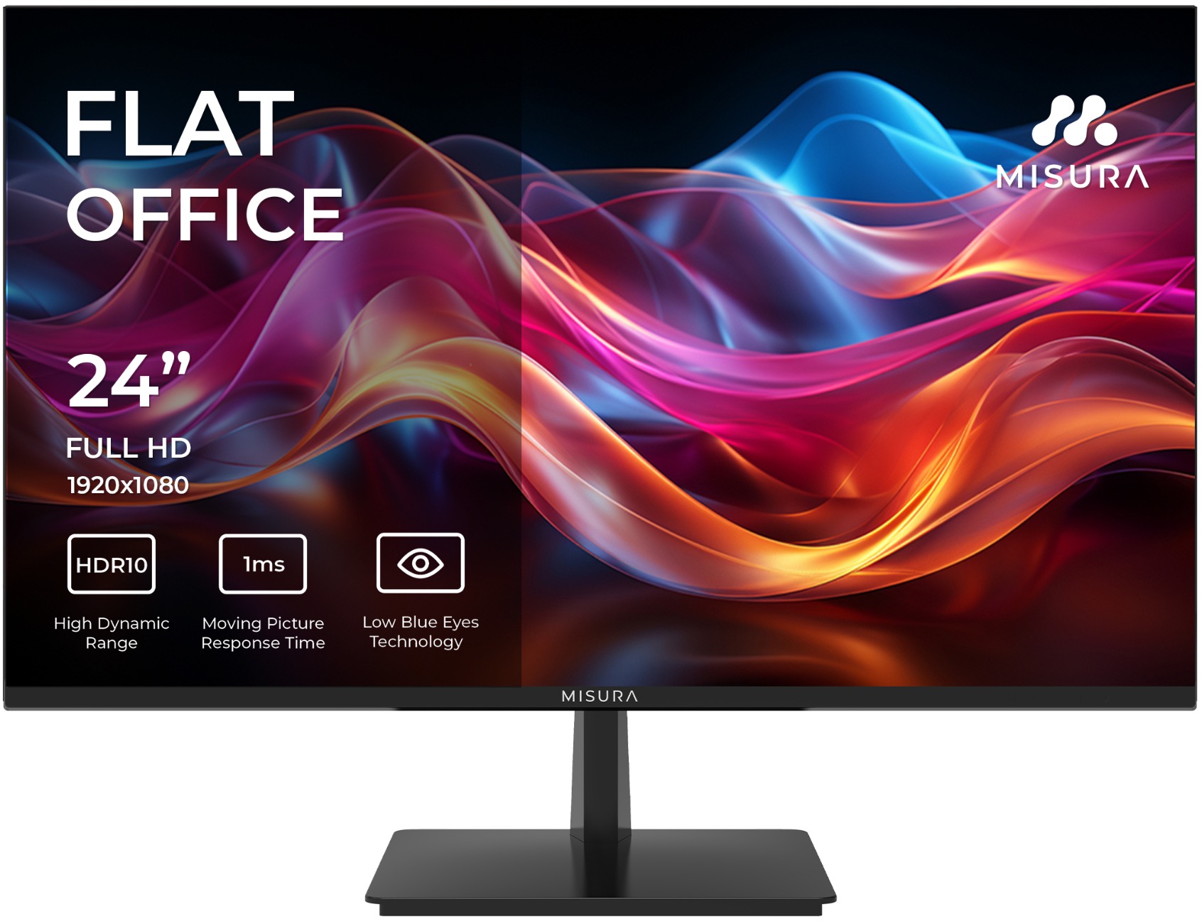 Monitor MISURA QM24DFI 24 palců s IPS panelem a HDMI připojením