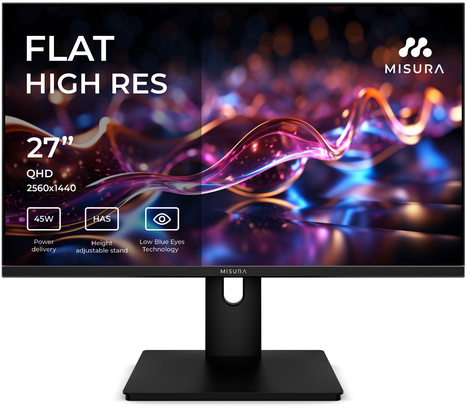 27" monitor MISURA QW27DQI s IPS panelem a rozlišením 2560 x 1440